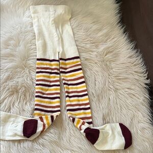 Wonder Nation Striped Tights - Cream, Yellow, and Brown